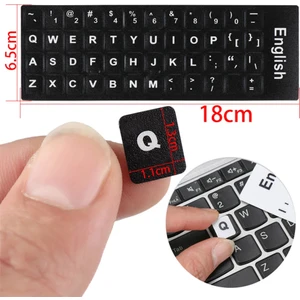 1 Adet Türkçe Q Klavye Etiketi Laptop Pc Sticker Pvckeyboard Sticker Silinmez Kolay Yapışır