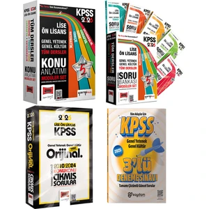 2026 Kpss Lise Ön Lisans Gygk Konu Anlatımı-Soru Bankası 5+5 Kitap-Çözümlü Konu Konu Çıkmış Sorular