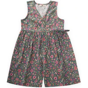 Desenli Viskon Tulum 2-8 Yaş Yeşil