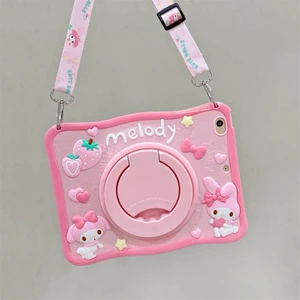Samsung Galaxy Tab A8 10.5 SM-X200 2021 Kılıf Cute Dolls Standlı Eğlenceli 3D Karekterli Çocuk Kılıfı