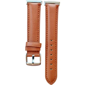 Huawei Watch Fit 2 Uyumlu Hakiki Deri Kordon Taba 3