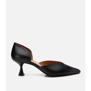 Kadın Deri Siyah İnce Topuklu Stiletto