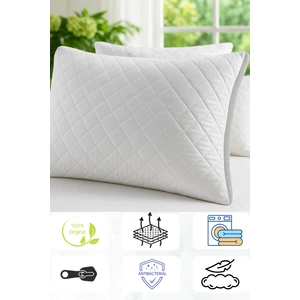Skyes Home Klimalı Terletmez Yastık | 50×70 cm | Ultra Dolgun | Boncuk Silikon Elyaf Dolgu | Fermuarlı | %100 Hava Alan | Mikrofiber Kılıf | Kolay Yıkanabilir | Nefes Alan Cool Pillow | Yazlık Konfor