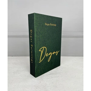 Kumaş Kaplı Dekoratif Kitap Kutusu Yeşil