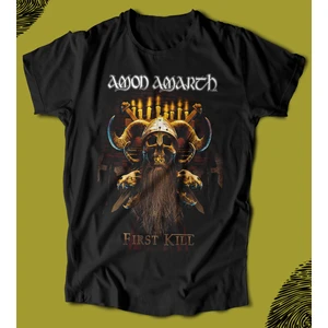 'amon Amarth - First Kill‘  Baskılı 'regular-Fit' Unisex Tişört