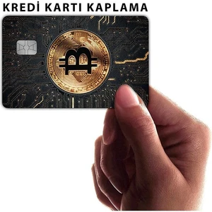 Bitcoin Kart Kaplama Sticker