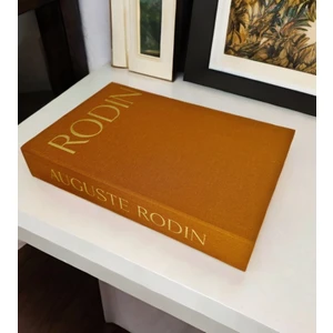Kumaş Kaplı Dekoratif Kitap Kutusu Hardal