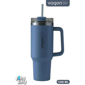 Quencher Cup 1200 ml Pipetli/rahat Içim Kulplu Paslanmaz Çelik Termos -FFVGN0581200ML