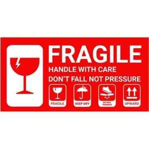 Dikkat Kırılır Kargo Etiketi Fragıle
