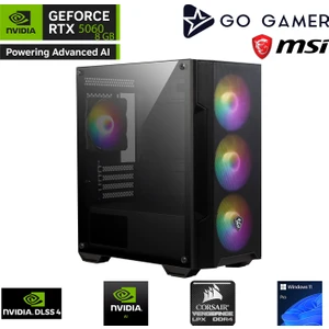 Go Gamer GP533K AMD Ryzen 5 5600X / 32GB 3200MHz / 1TB 6000-4000mb-sn Gen4 NVMe SSD / RTX5060 8GB / Windows 11 Pro Masaüstü Bilgisayar