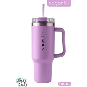 Quencher Cup 1200 ml Pipetli/rahat Içim Kulplu Paslanmaz Çelik Termos -FFVGN0581200ML