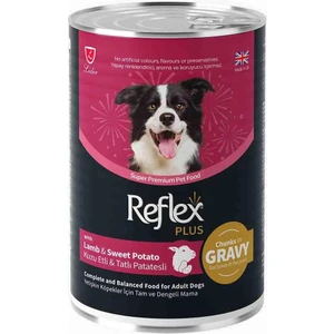 Reflex Plus Sos Içinde Et Parçacıklı Kuzu Etli ve Tatlı Patatesli Yetişkin Köpek Maması 400GR