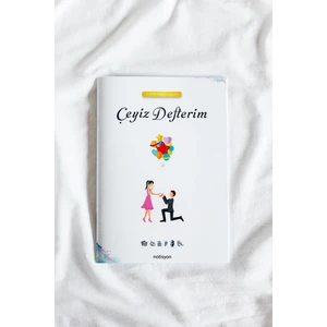 Çeyiz Defteri, Düğün Planlayıcı, Çeyiz Listesi, Çeyiz, Söz, Nişan, Kına, Balayı Planlayıcı, 28 Sayfa