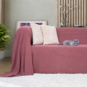 Latuda Concept Kaymaz Koltuk Örtüsü Çift Taraflı Mikrofiber Şönil 175x300 cm Rose – Kedi Köpek ve Çocuk Dostu