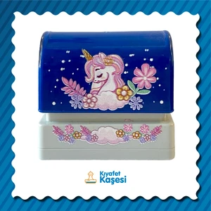 Edip Baskı Lacivert Unicorn Kıyafet Kaşesi isimli çocuk kaşesi