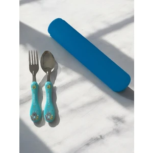 Çocuk Çatal-Kaşık Seti-Kutulu/mavi