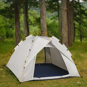 Tam Otomatik 4 Kişilik Tenteli Kamp Çadırı 200X200X135 cm (Krem)