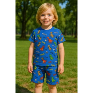 Erkek Çocuk Takım I Renkli Canlı Baskılı Pamuklu Tişört I Rahat Kısa Kollu Yazlık Tişört & Şort I