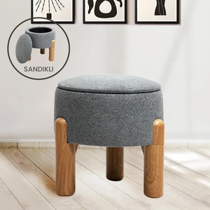 Liva Bohem Sandıklı Puf, Gri