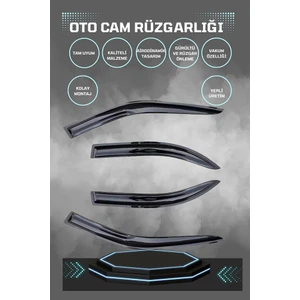 Renault Clio 3 Hatchback 2007 Cam Rüzgarlığı 4lü Takım