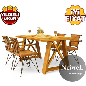 Pina Doğal Ahşap Mutfak ve Yemek MASASI-70-100