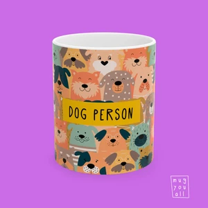 Dog Person – Köpek Severlere Özel Yazılı Kupa – Porselen Hediye Kupa