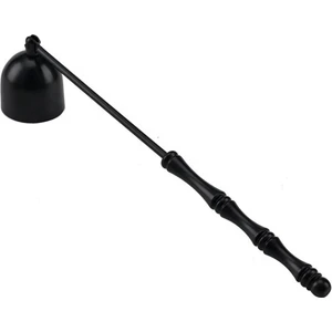 El Yapımı 180 Derece Oynar Başlı Modern 18 cm Siyah Renk Mum Söndürücü