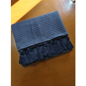 Renkli Püsküllü Koltuk Koltuk Örtüsü