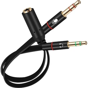 Aux Splitter Y Kablo 1 Dişi 2 Erkek Cabble Adapters For Computer 3.5 mm Headphone 2 Male To 1 Female 3.5mm Çevirici
