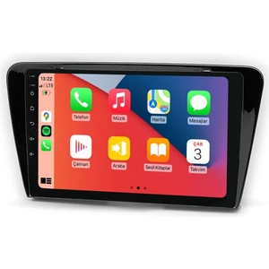Cartech D100467 QLED Ekran Skoda Octavia 2014 2018 4gb Ram 64GB Hafıza Carplay Android Multimedya Teyp