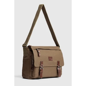 GK72 Kanvas Postacı Çantası Omuz Çantası Laptop Bölmeli Okul Çantası