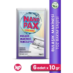 Bulaşık Makinesi Temizleyici Toz Bakım Saşesi (6 Adet x 10GR)