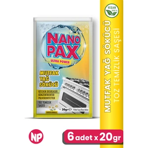 Mutfak - Yağ Sökücü Toz Temizlik Saşesi (6 Adet x 20GR)