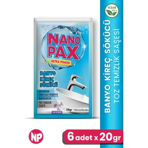 Banyo - Kireç Sökücü Toz Temizlik Saşesi (6 Adet x 20GR)