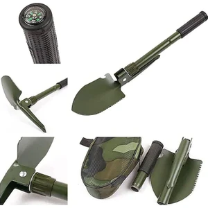 Katlanabilir Metal Kürek Seti Katlanır Kamp Küreği (4767) - AGT5896-5758