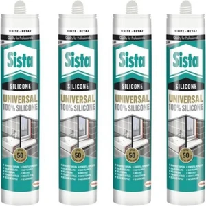 Üniversal Silikon Beyaz 280ML 4 Adet
