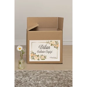 Çeyiz Kutusu İçin 20'li Şık Renkli Çiçekli Etiket Seti Eğlenceli Parti Malzemeleri