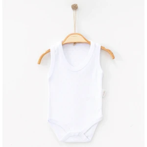 Baklava Desenli Düz %100 Pamuk Unisex Bebek Bady Zıbın