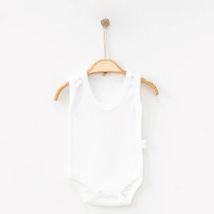 Baklava Desenli Düz %100 Pamuk Unisex Bebek Bady Zıbın