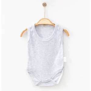 Baklava Desenli Düz %100 Pamuk Unisex Bebek Bady Zıbın