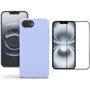 Apple iPhone 16E Uyumlu Içi Kadife Lansman Kılıf ve 5d Tam Kaplayan Cam Ekran Koruyucu