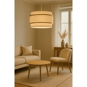 Krem Kumaş Dopia Avize