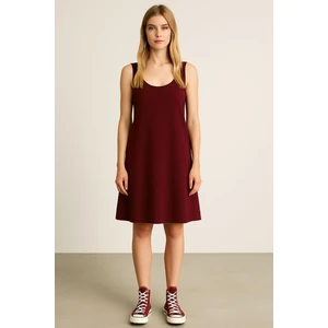 A Kesim Pamuklu Kalın Askılı Atlet Elbise