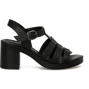 25S-228 5fx Siyah Kadın Topuklu Sandalet