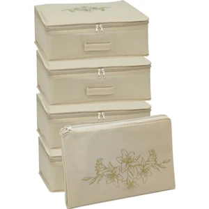 5 Parça Bavul , Valiz Içi Seyahat Tipi Hurç Düzenleyici Seti - 30X30X11 cm