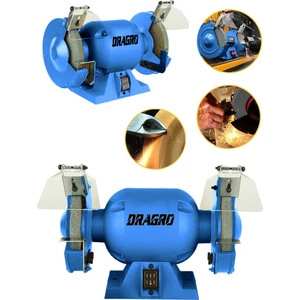 Alman 200 mm Turbo 4200 Watt Çark Motoru Zımpara Balta Bıçak Bileme Makinesi Taş Motoru Taşlama