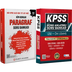2026 Kim Korkar Paragraf Soru Bankası Ags Kpss Ales Dgs Tyt Ayt Msü - Lise Önlisans Konu Ant. Soru