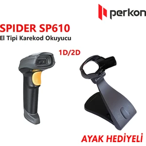 Perkon Spıder SP610 USB 1d-2d (Karekod) Okuyucu (Ayak Dahil)