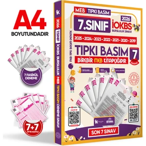 Karakutu Yayınları 2025 7.Sınıf MEB İOKBS-BURSLULUK Çıkmış Soru Tıpkı Basım 6lı Deneme Paketi Video Çözümlü Türkiye G.