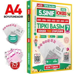 Karakutu Yayınları 2025 5.Sınıf MEB İOKBS-BURSLULUK Çıkmış Soru Tıpkı Basım 6lı Deneme Paketi Video Çözümlü Türkiye G.